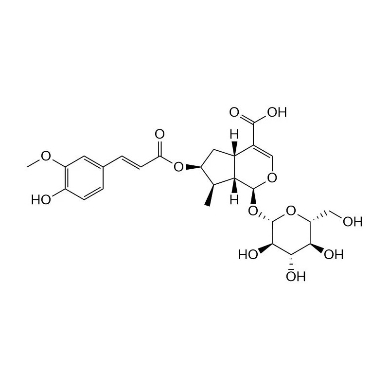 Structure of 178666-92-7 | 7-Feruloylloganic acid
