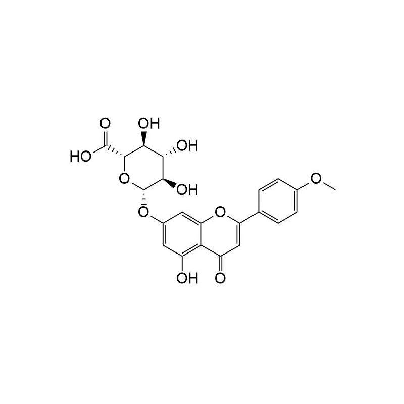 Structure of 38226-83-4 | Acacetin 7-O-glucuronide