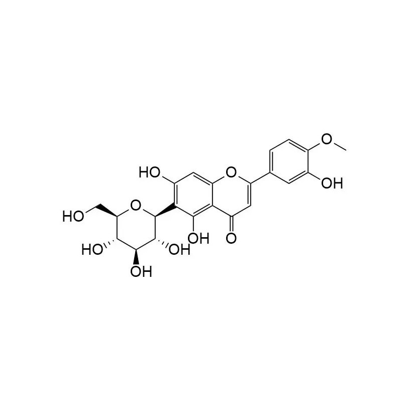 Structure of 15822-82-9 | Diosmetin 6-C-glucoside
