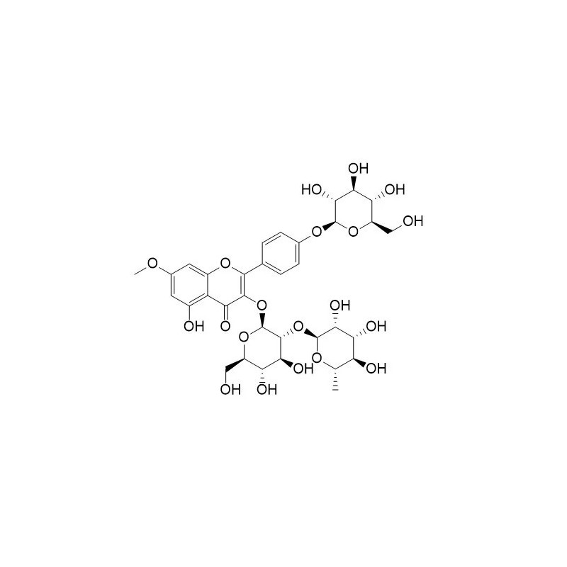 Structure of 446276-95-5 | Rhamnocitrin-3-O-neohesperoside-4'-O-glucoside
