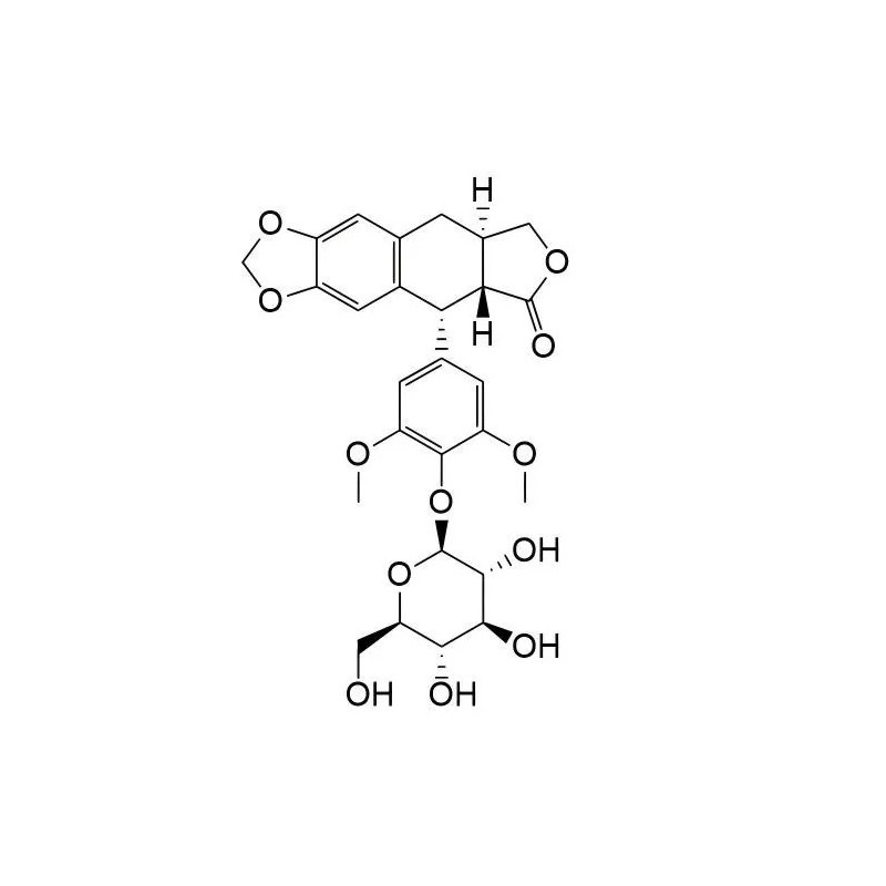 Structure of 78178-42-4 | 4'-Demethyldeoxypodophyllotoxin beta-D-glucopyranoside