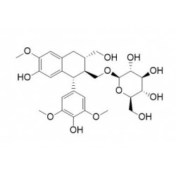 Structure of 143236-03-7 | (-)-5'-Methoxyisolariciresinol 3alpha-O-beta-glucopyranoside