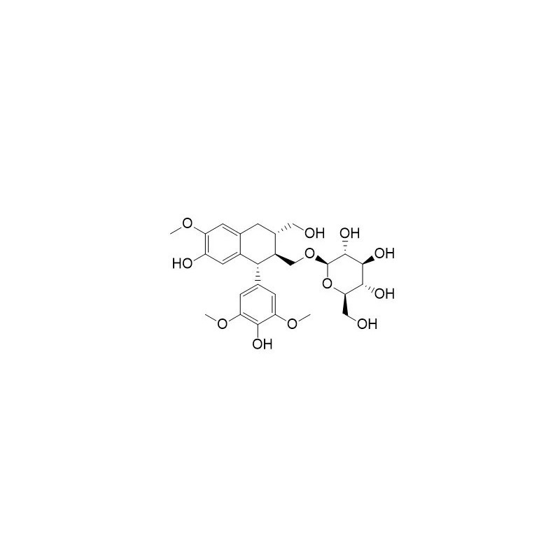 Structure of 143236-03-7 | (-)-5'-Methoxyisolariciresinol 3alpha-O-beta-glucopyranoside