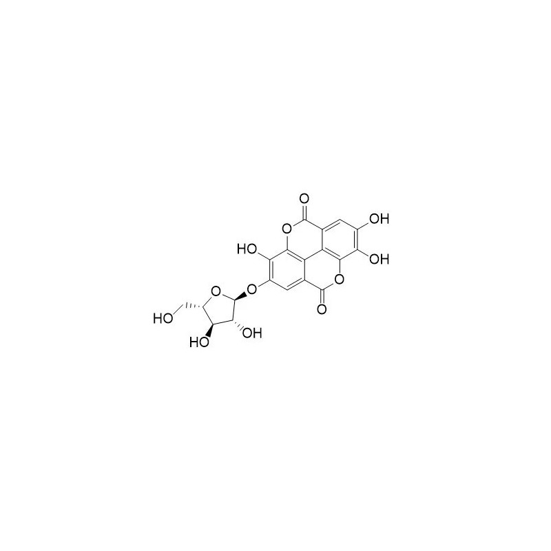 Structure of 358617-39-7 | Ellagic acid 4-O-alpha-L-arabinofuranoside