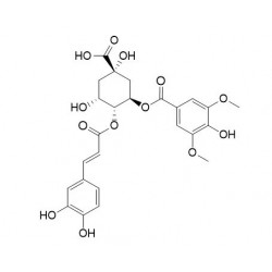 Structure of 1207645-17-7 | 4-O-Caffeoyl-3-O-syringoylquinic acid