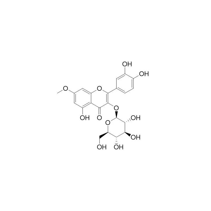 Structure of 27875-34-9 | Rhamnetin 3-glucoside