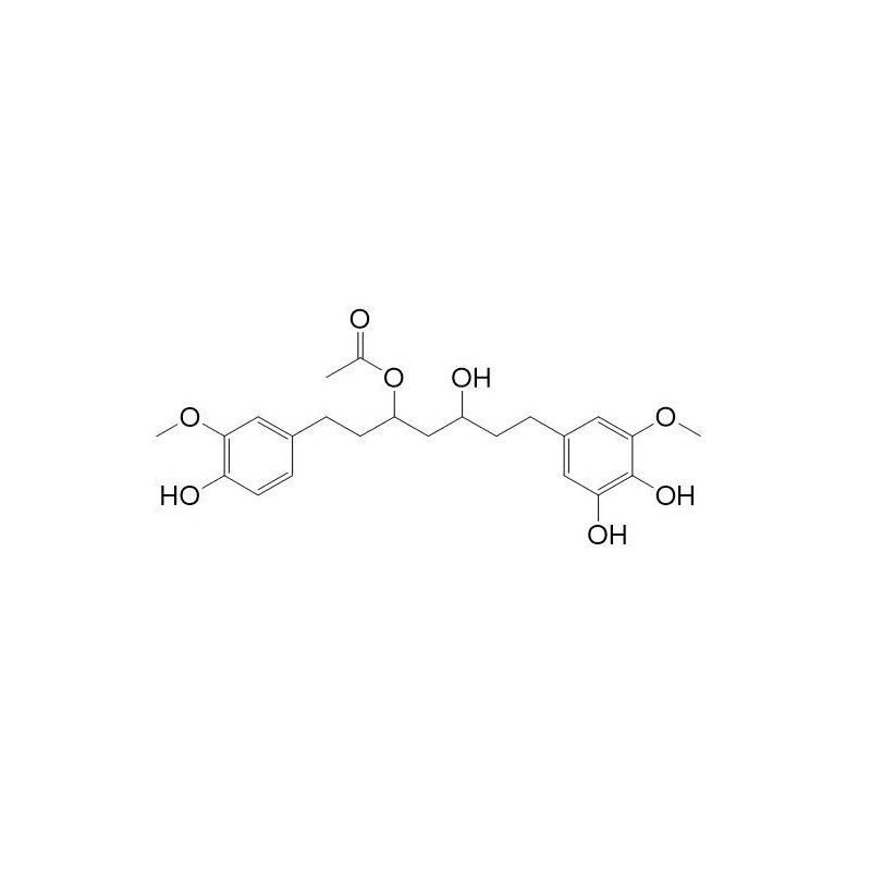 Structure of 934959-67-8 | 1-(3-Methoxy-4-hydroxyphenyl)-3-acetoxy-5-hydroxy-7-(3