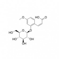 Structure of 150892-86-7 | cis-2-Hydroxy 4-methoxycinnamic acid 2-glucoside