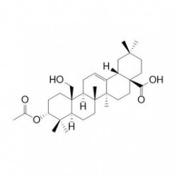Structure of 469895-08-7 | 3alpha-Acetyloxy-25-hydroxyolean-12-en-28-oic acid