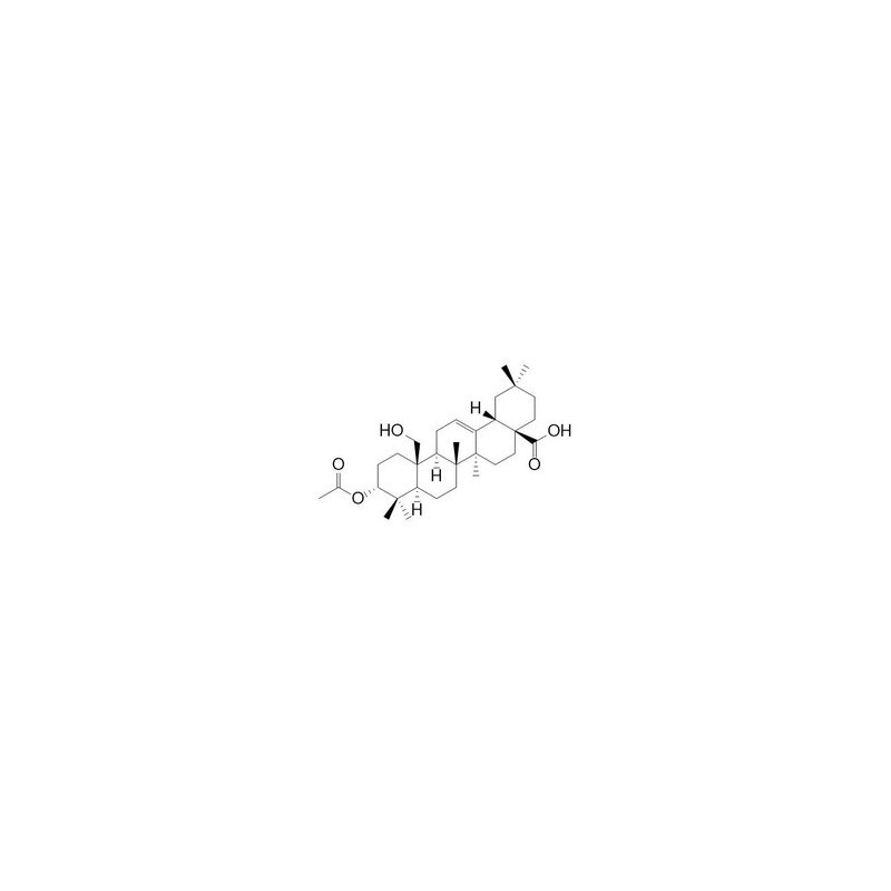 Structure of 469895-08-7 | 3alpha-Acetyloxy-25-hydroxyolean-12-en-28-oic acid