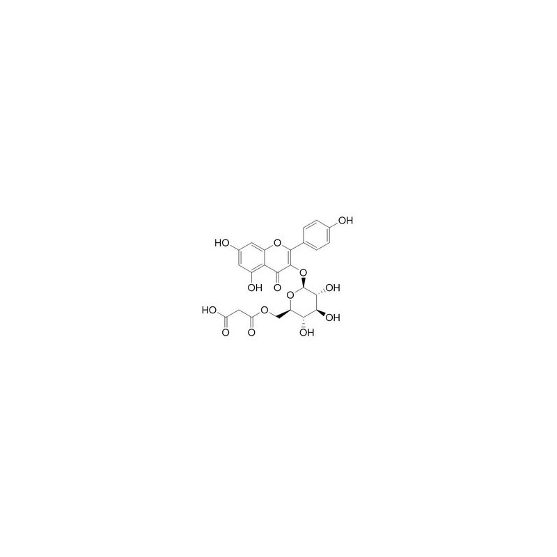 Structure of 81202-52-0 | Kaempferol 3-O-malonylglucoside