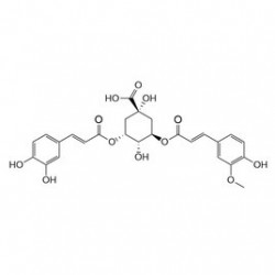 Structure of 173658-86-1 | 3-O-Feruloyl-5-caffeoylquinic acid