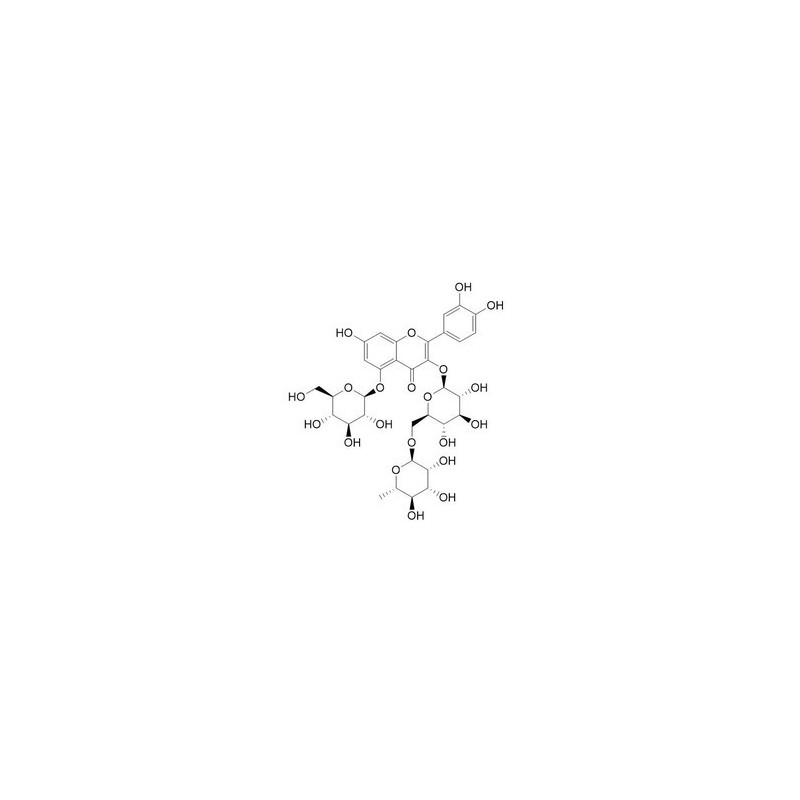 Structure of 1478622-04-6 | Quercetin-5-O-glucoside-3-O-rutinoside