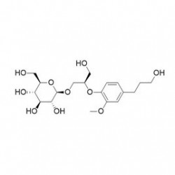 Structure of 198817-97-9 | (2R)-3-Hydroxy-2-[4-(3-hydroxypropyl)-2- methoxyphenoxy]propyl beta-D-glucopyranoside